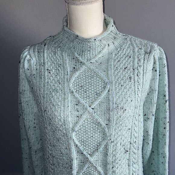 Talbots Cable Knit Tweed Sweater! - Picture 8 of 12